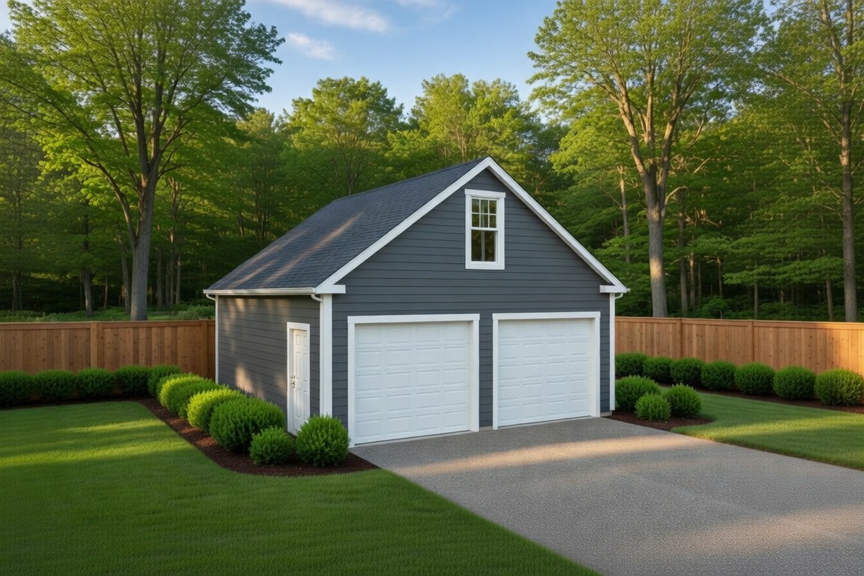 Detached two-car garage in Simpsonville, SC