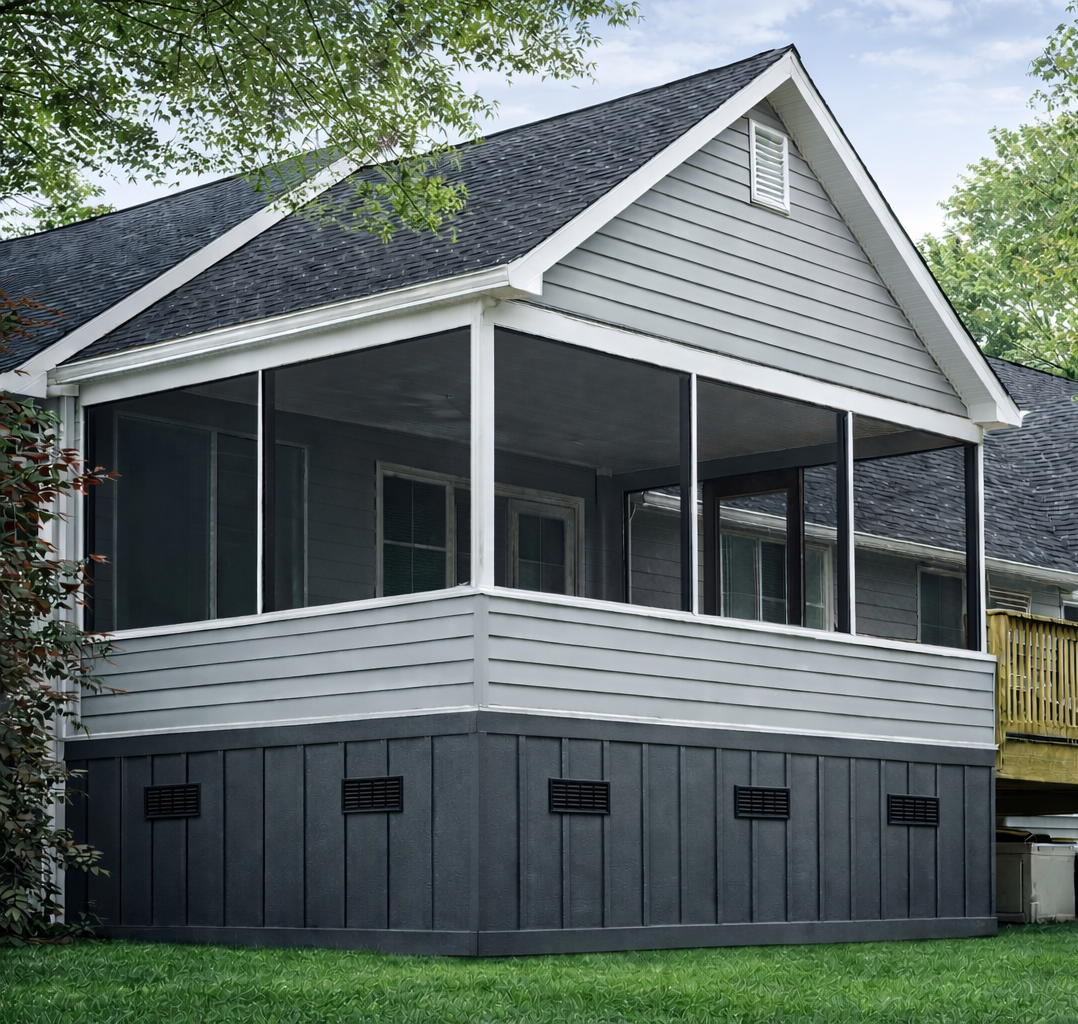 Screened porch addition in Fountain Inn, SC